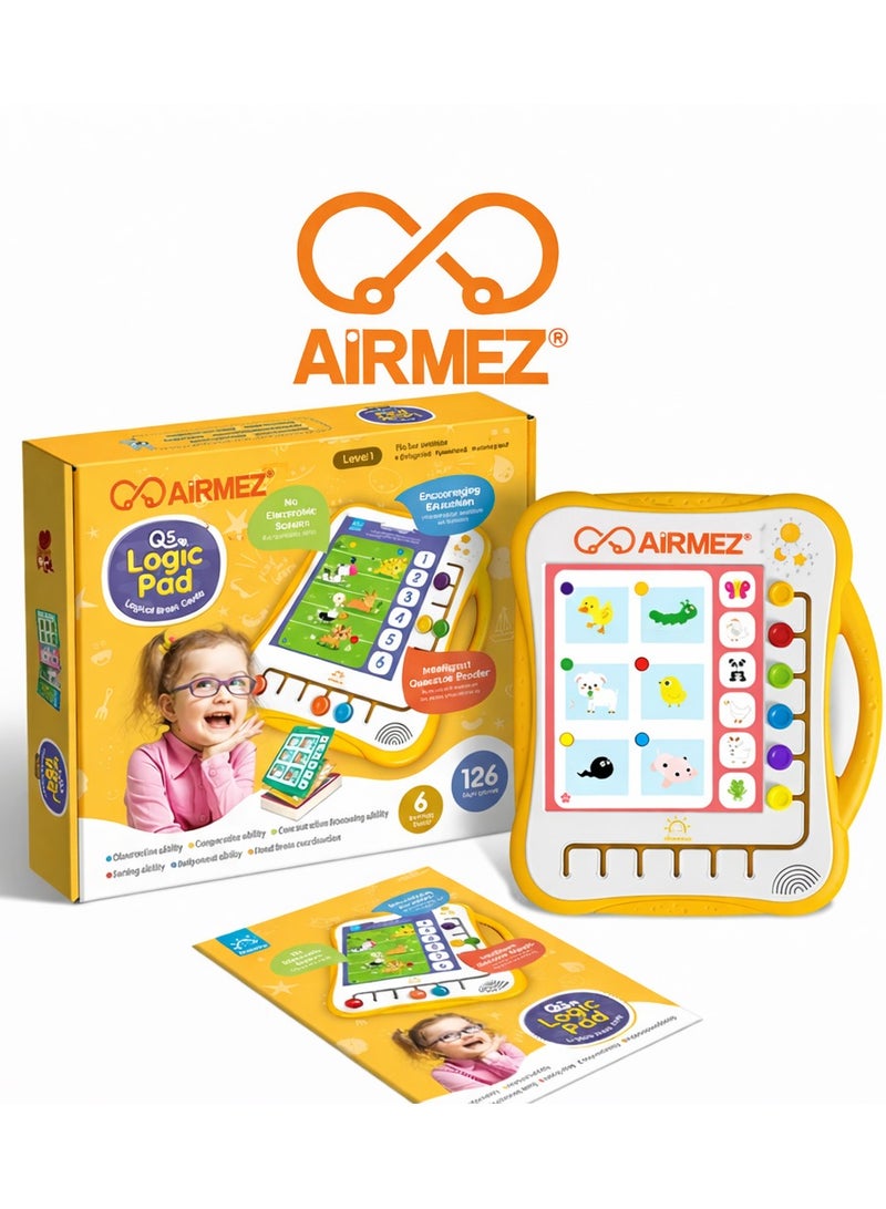 أيرمز لوح التفكير Airmez Q5، التعلم الذكي بدون شاشة للعقول النامية، مصمم لتطوير الطفولة المبكرة، والملاحظة والمهارات الإدراكية، مع لعبة منهجية، مما يسمح للأطفال بتحسين قدراتهم أثناء اللعب. - Image 2